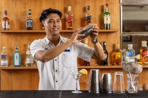Bartender Making Cocktails